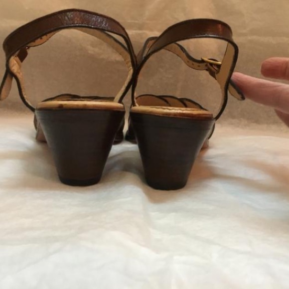 Vintage Maxime Two-toned Sandals Size 37.5 - Picture 4 of 7